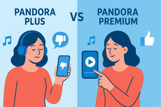 pandora premium vs pandora plus