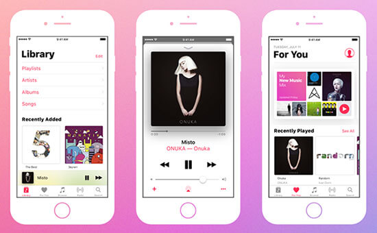 stream apple music on iphone