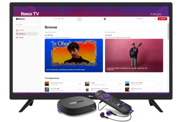 play apple music on roku