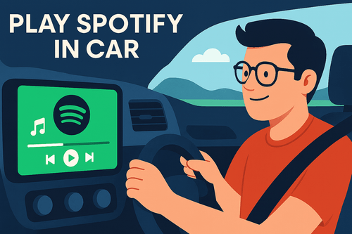 play spotify in car
