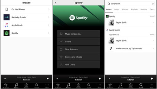 stream spotify on sonos app on mobile