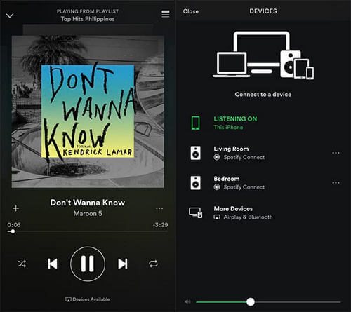 play spotify song on sonos