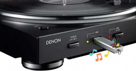 play usb music on denon