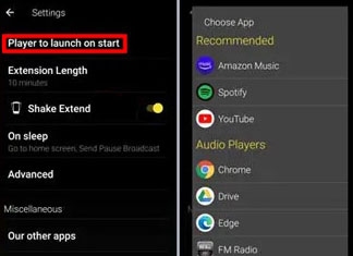 add tidal for setting sleep timer