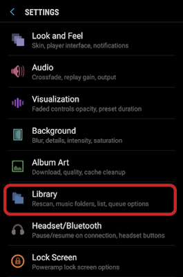 how to move amazon music to poweramp