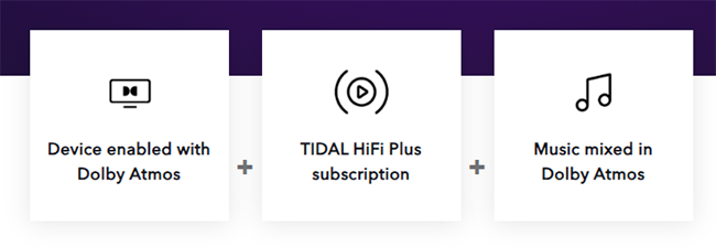 prerequisites to tidal dolby atmos