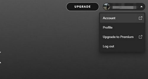 profile name on spotify desktop