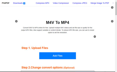 ps2pdf free m4v to mp4 converter online