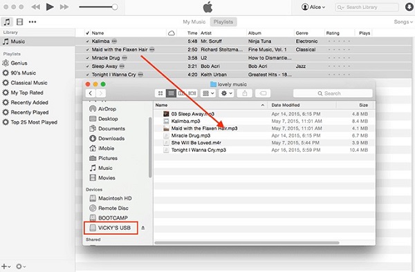 put audible books to usb on mac