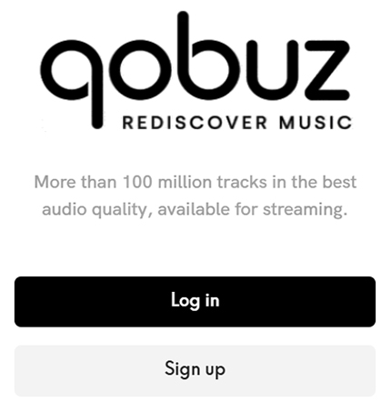 qobuz web player login