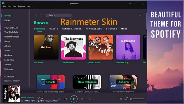 rainmeter spotify