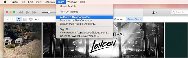 authorized itunes