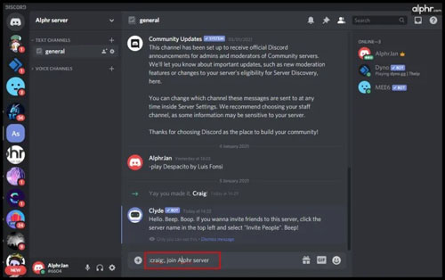 record audio from discord
