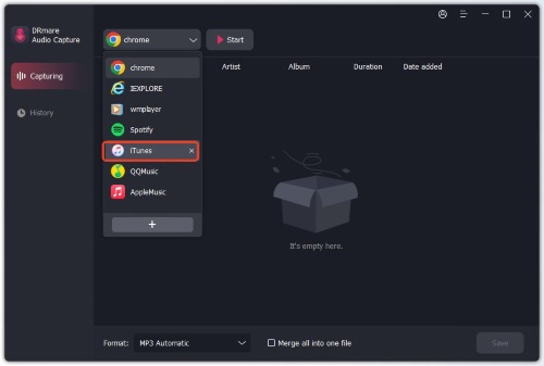 record itunes in audio capture