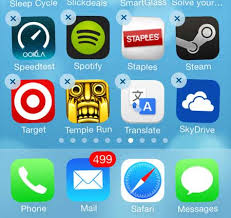delete spotify cache on iphone via uninstalling spotify app
