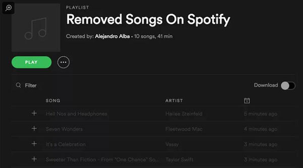 spotify downloads disappear