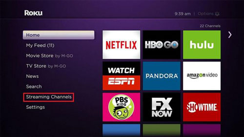 streaming channels on roku