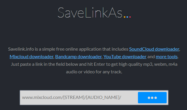 savelink mixcloud downloader
