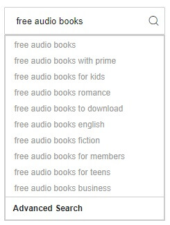 search free audible books