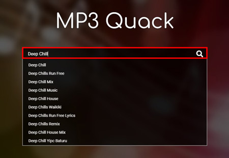 mp3 quack search and download