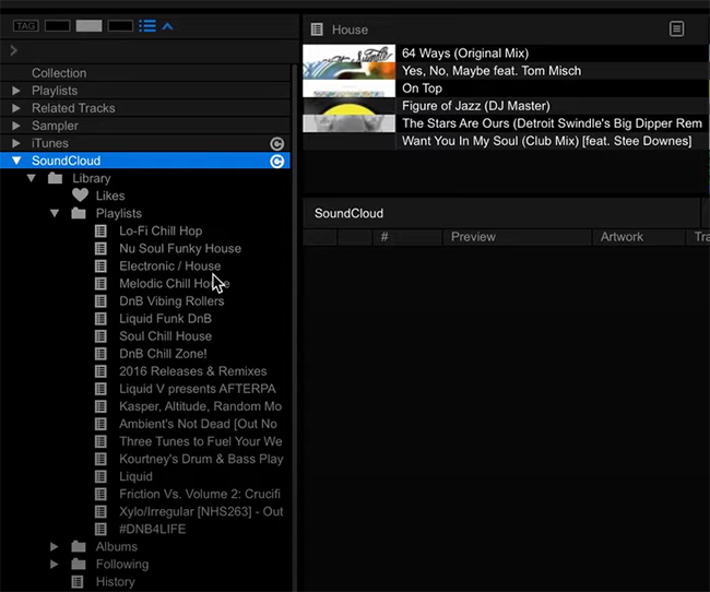 search soundcloud on rekordbox