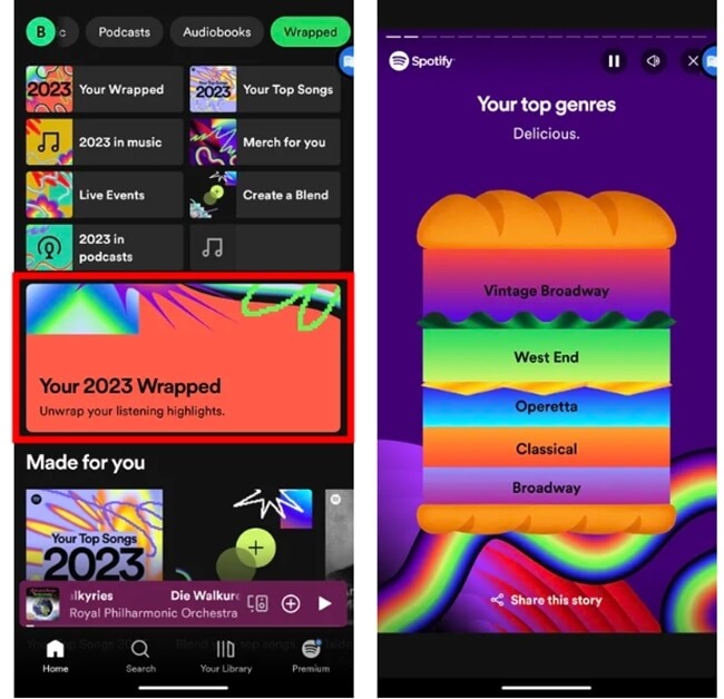 how to see spotify wrapped 2023
