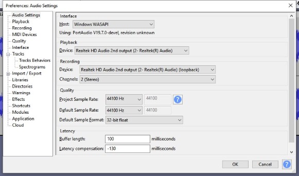 select-windwos-wasapi-in-audacity