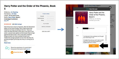 share audible books with friends via audible website