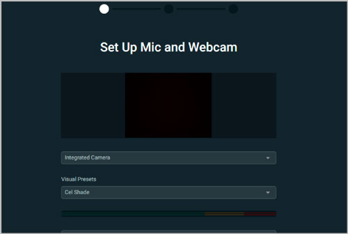 set up mic and webcam on streamlabs obs app