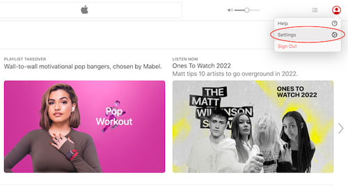 how to stop apple music subscription on web player