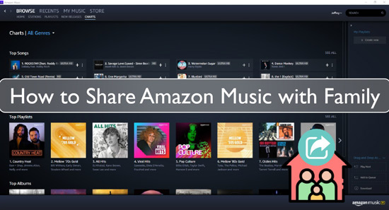 share amazon music with family