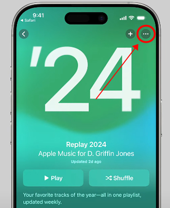 share apple music replay via app
