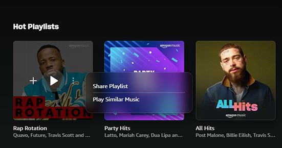 amazon music share playlist