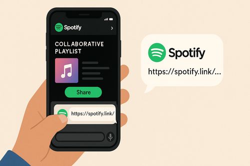 share spotify link to create spotify collaborative playlist