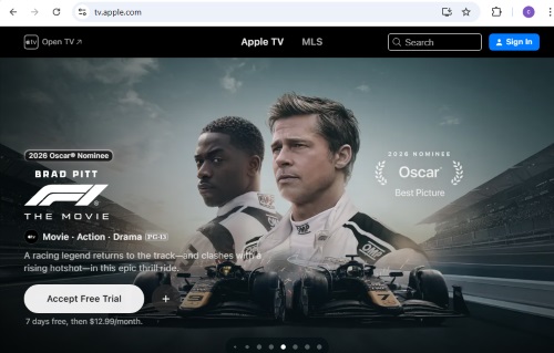 sign in apple tv on chromebook
