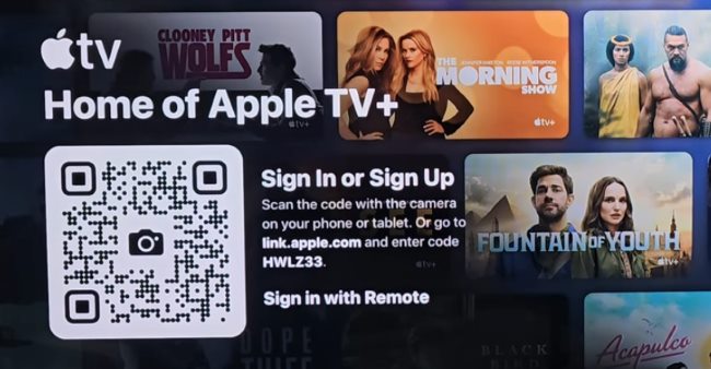 sign in apple tv firestick