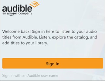 sign in to audiblesync