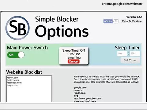 simple blocker