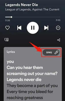 enable karaoke on spotify ios
