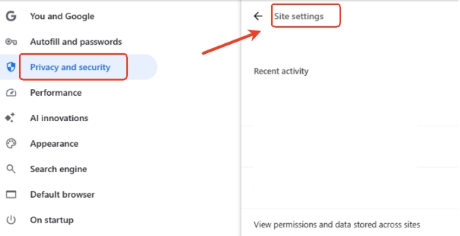 site settings for youtube