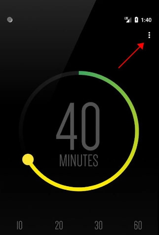 sleep timer settings