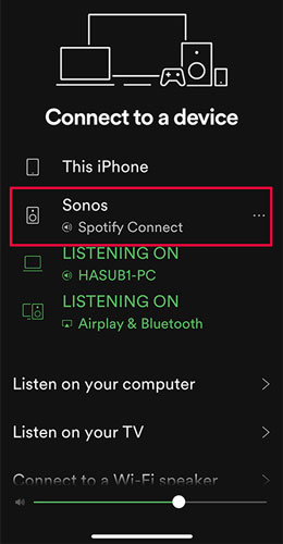 spotify connect multiple devices via sonos