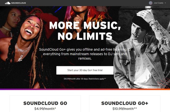 soundcloud checkout page