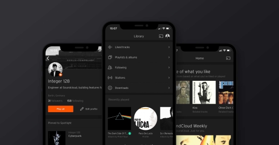 soundcloud dark theme on mobile