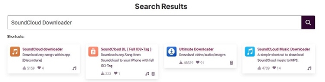 soundcloud downloader siri shortcuts