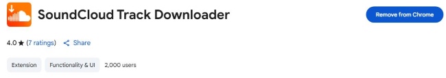 soundcloud track downloader extension in chrome