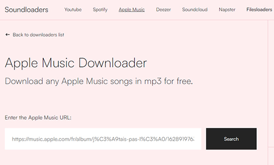 download apple music to mp3 via soundloaders apple music downloader