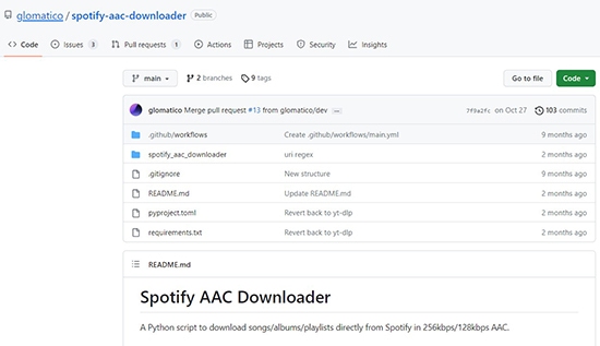 spotify aac downloader