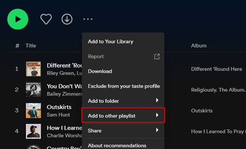 spotify daylist adds to other playlist