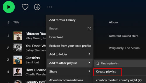 spotify daylist creates playlist